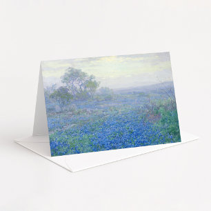 Ein bewölkter Tag, Bluebonnets   Julian Onderdonk Feiertagskarte