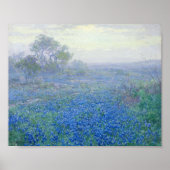 Ein bewölkter Tag, Bluebonnets | Julian Onderdonk Poster (Vorne)