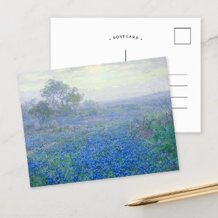 Ein bewölkter Tag, Bluebonnets   Julian Onderdonk Postkarte