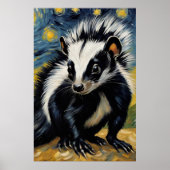 ein bezaubernder Schank in einer Sternennacht Poster (Vorne)