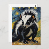 ein bezaubernder Schank in einer Sternennacht Postkarte (Vorne/Hinten)