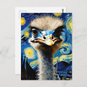 ein bezaubernder Strauß in einer sternförmigen Nac Postkarte (Vorne/Hinten)