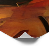 ein bezauberndes Eichhörnchen in einer Sternennach Poster (Ecke)