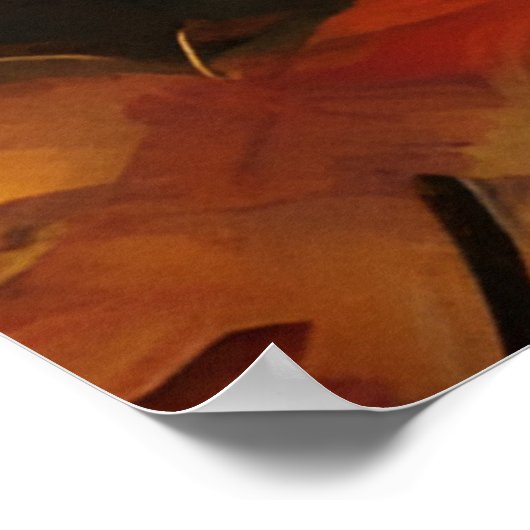 ein bezauberndes Eichhörnchen in einer Sternennach Poster (Ecke)