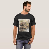 Ein Biber baut einen Dammbau T-Shirt (Vorne ganz)