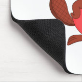 Ein Biber in Liebe Mousepad (Ecke)