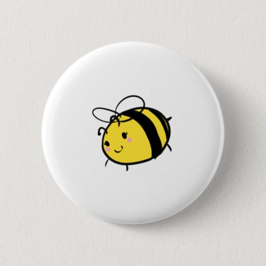 Ein Bienen-Knopf Button (Vorderseite)