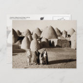 Ein Bienendorf jenseits Aleppos in Syrien Postkarte (Vorne/Hinten)
