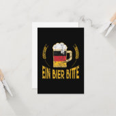 Ein Bier bitte deutsche Flagge Ein Bier bitte Karte (Vorderseite/Rückseite Beispiel)