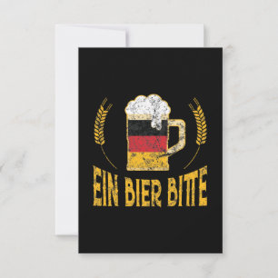 Ein Bier bitte deutsche Flagge Ein Bier bitte Karte