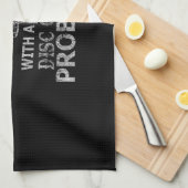 Ein Bier-Drinker mit festgefahrenem Golfproblem Geschirrtuch (Viertel Falte)