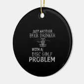 Ein Bier Drinker mit Festplattenplatz-Problem gest Keramik Ornament (Links)