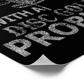 Ein Bier Drinker mit Festplattenplatz-Problem gest Poster (Ecke)