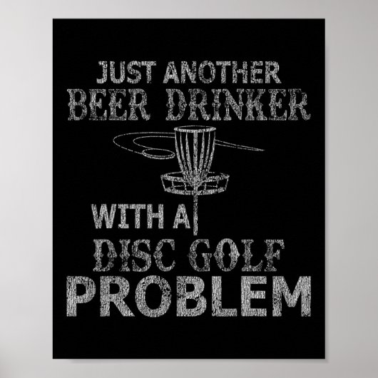 Ein Bier Drinker mit Festplattenplatz-Problem gest Poster (Vorne)