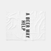 Ein Bier kann helfen Fleecedecke (Vorderseite (Horizontal))