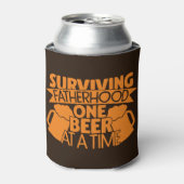 Ein Bier nach dem anderen überleben Dosenkühler (Kanne Vorderseite)