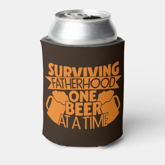 Ein Bier nach dem anderen überleben Dosenkühler (Kanne Rückseite)