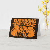 Ein Bier nach dem anderen überleben Karte (Gelbe Blume)