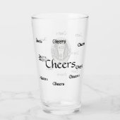 Ein Bierglas mit einem besonderen Datum und einem Glas (Rückseite)