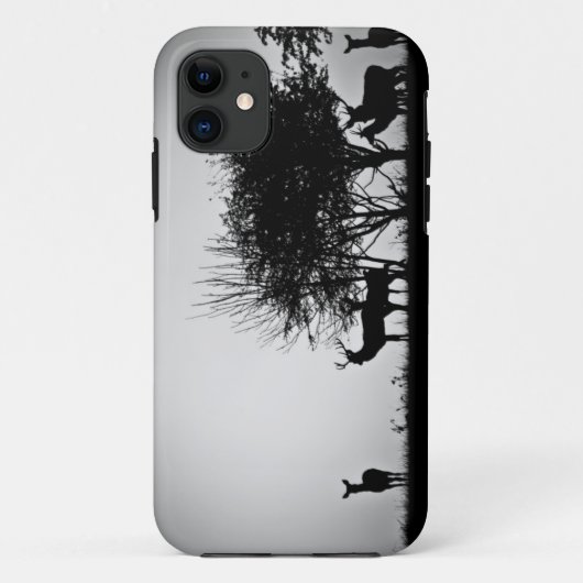Ein Bild des Nebels einiger Rotwild morgens Case-Mate iPhone Hülle (Rückseite)