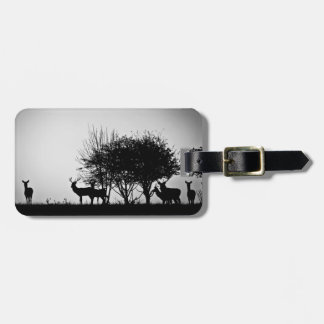 Ein Bild des Nebels einiger Rotwild morgens Gepäckanhänger