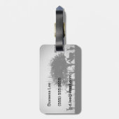 Ein Bild des Nebels einiger Rotwild morgens Gepäckanhänger (Rückseite vertikal)