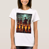 ein Bild einer Zombie-Familie mit Gitarre T-Shirt (Vorderseite)