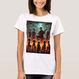 ein Bild einer Zombie-Familie mit Gitarre T-Shirt