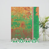 ein Bild eines grünen Feldes mit orangefarbenem Ra (Stehend Vorderseite)