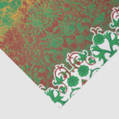 ein Bild eines grünen Feldes mit orangefarbenem Ra Seidenpapier (Ausschnitt)