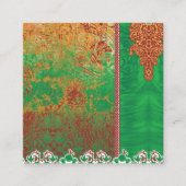 ein Bild eines grünen Feldes mit orangefarbenem Ra Treuekarte (Vorderseite)