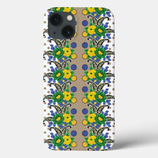 ein Bild eines Musters, das wie ein Pfau aussieht Case-Mate iPhone Hülle (Rückseite)