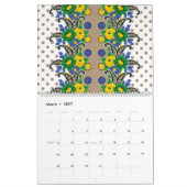 ein Bild eines Musters, das wie ein Pfau aussieht Kalender (Mär 2027)