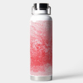 ein Bild eines roten Himmels mit Bäumen Trinkflasche (Rückseite)