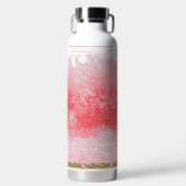 ein Bild eines roten Himmels mit Bäumen Trinkflasche (Vorderseite)