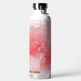 ein Bild eines roten Himmels mit Bäumen Trinkflasche