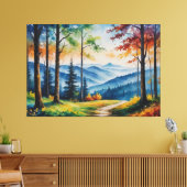 ein Bild eines Weges in einem Wald Leinwanddruck (Insitu (Wohnzimmer))