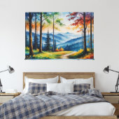 ein Bild eines Weges in einem Wald Leinwanddruck (Insitu (Schlafzimmer))