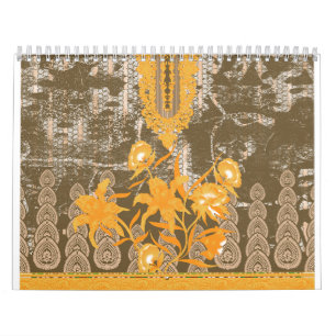 ein Bild mit gelben Blumen. Kalender