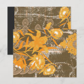 ein Bild mit gelben Blumen. Postkarte (Vorne/Hinten)