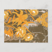 ein Bild mit gelben Blumen. Postkarte (Vorderseite)