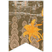 ein Bild mit gelben Blumen. Wimpelkette (Dritte Fahne)