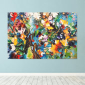 ein Bild von Blume auf einer Leinwand (Insitu (Holzboden))