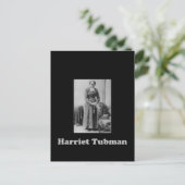 Ein Bild von Harriet Tubman in Schwarz und Weiß Postkarte (Stehend Vorderseite)
