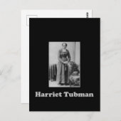 Ein Bild von Harriet Tubman in Schwarz und Weiß Postkarte (Vorne/Hinten)