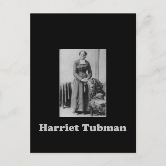 Ein Bild von Harriet Tubman in Schwarz und Weiß Postkarte (Vorderseite)