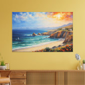 ein Bild von Strand und Meer Leinwanddruck (Insitu (Wohnzimmer))
