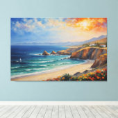 ein Bild von Strand und Meer Leinwanddruck (Insitu (Holzboden))