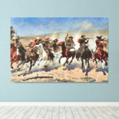 Ein Bindestrich für das Holz c. 1889 Remington Fin Leinwanddruck (Insitu (Holzboden))