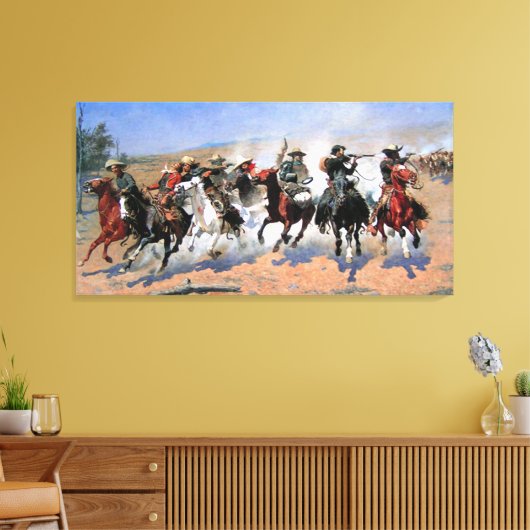 Ein Bindestrich für das Holz Leinwanddruck (Insitu (Wohnzimmer))